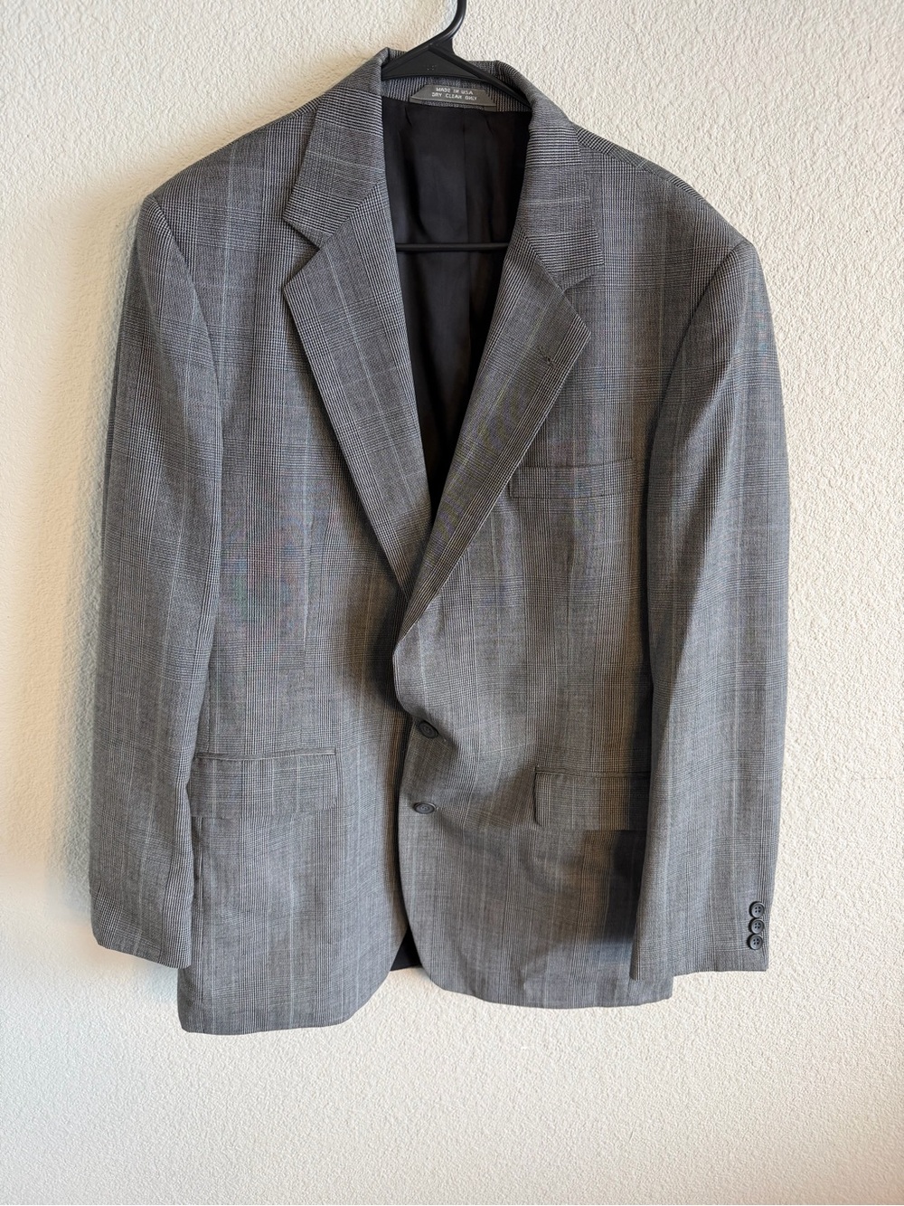 Haggar Men's Gray Plaid Sport Coat